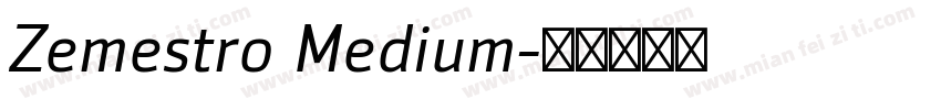 Zemestro Medium字体转换